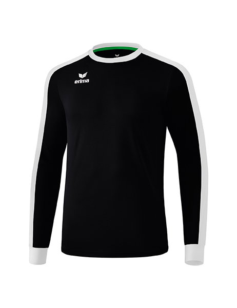 Erima Sport-Langarmshirt Trikot Retro Star (100% Polyester) schwarz/weiss Herren